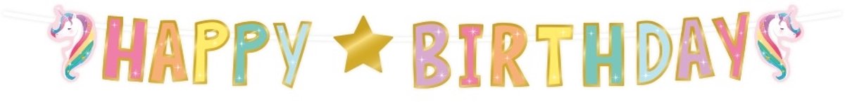 Letterslinger unicorn | 6 stuks